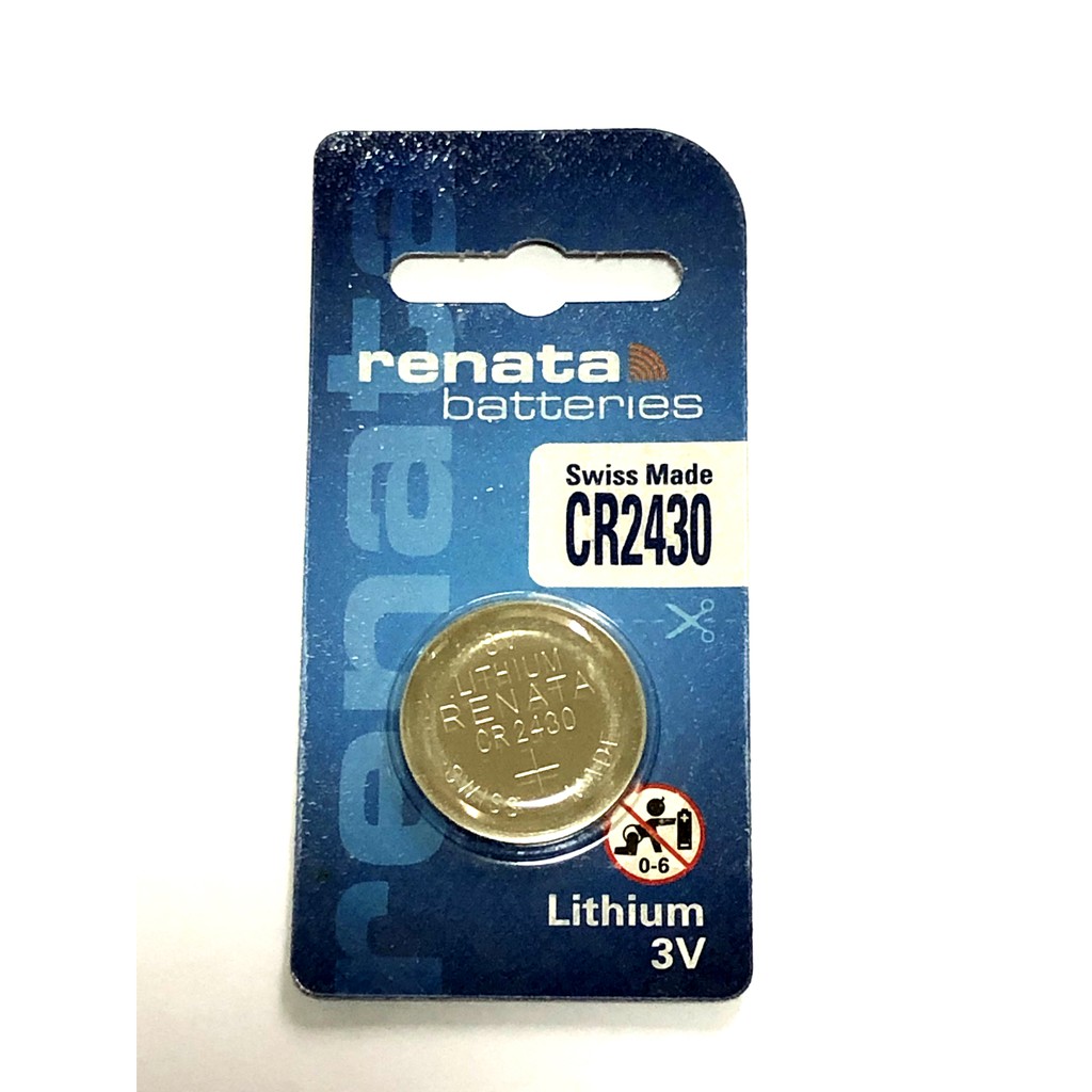 RENATA CR2430 Lithium Coin Battery Made in Switzerland Button Cell