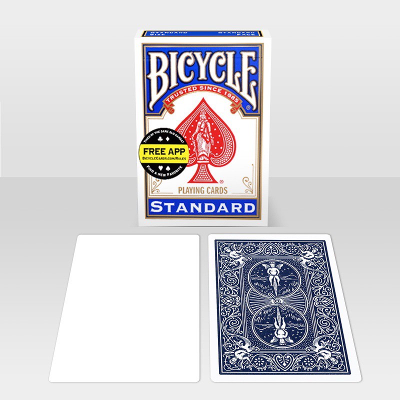 Blank Red Back Playing Cards by Bicycle Card Deck Gaff Magic G 