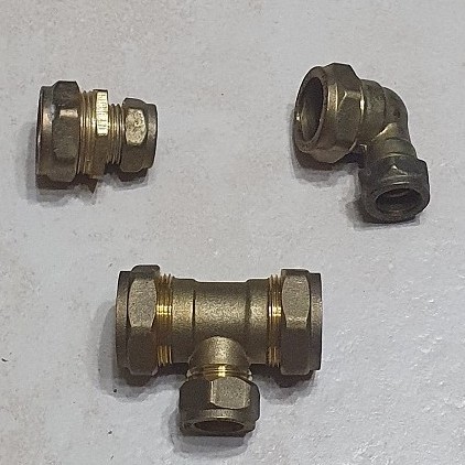 3 4 X 1 2 Brass Copper Reducer Socket Elbow Tee Fitting Shopee Singapore