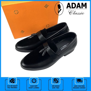 Men's Leather Shoes - Korean Style, Combined With Leather Bell Suede With Youthful And Dynamic Style (GLC02)