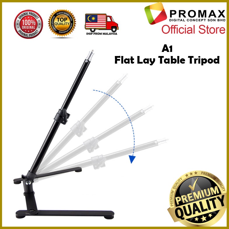 Flat Lay Table Tripod Overhead Shooting Tabletop Stand mobile phone camera ring light record video FLATLAY