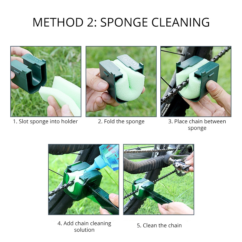 chain cleaning sponge