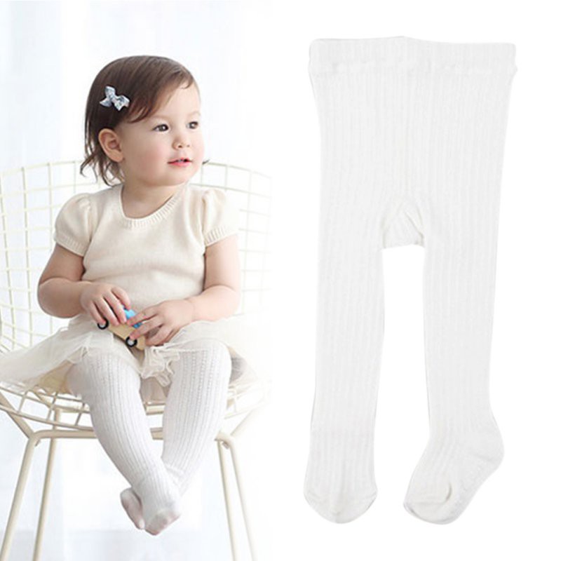 baby girl leggings white