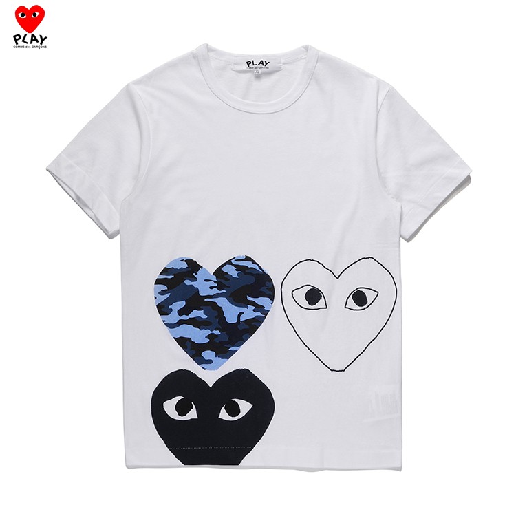 cdg camo heart