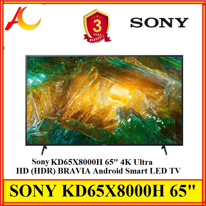 Sony KD65X8000H 65" 4K Ultra HD (HDR) BRAVIA Android Smart LED TV