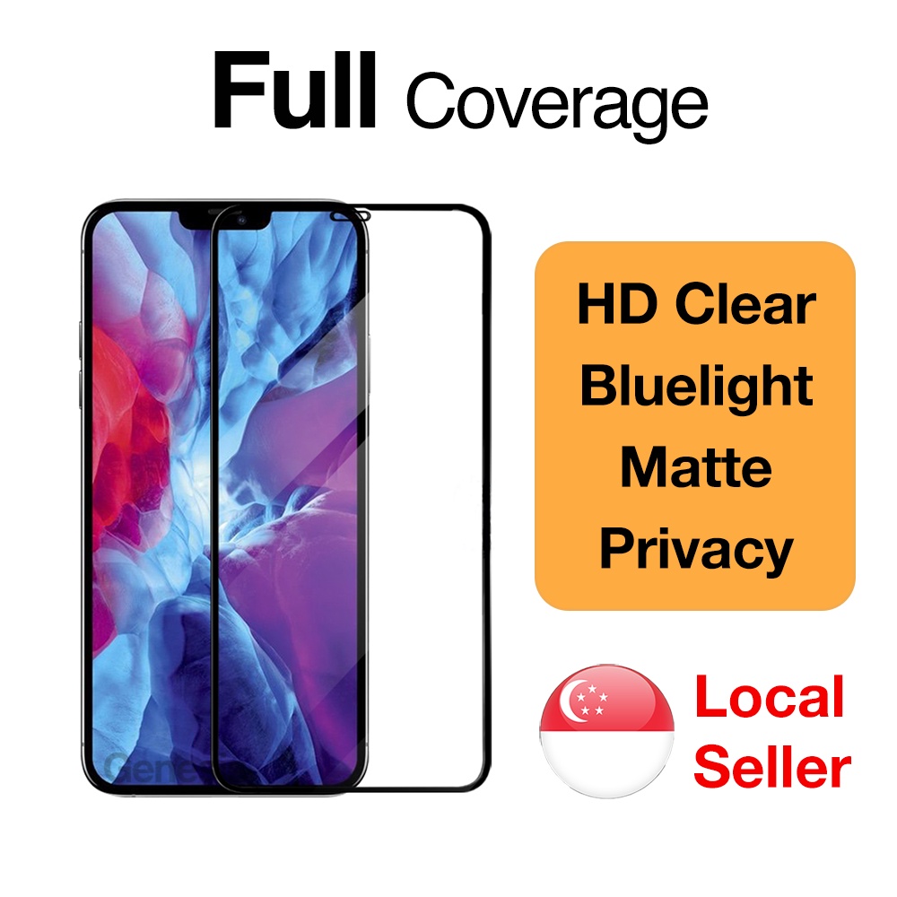 Genesis iPhone Screen Protector 13 Pro Max/ 12/ 11/ XR/ XS/ X Mini iPhon Tempered Glass Clear