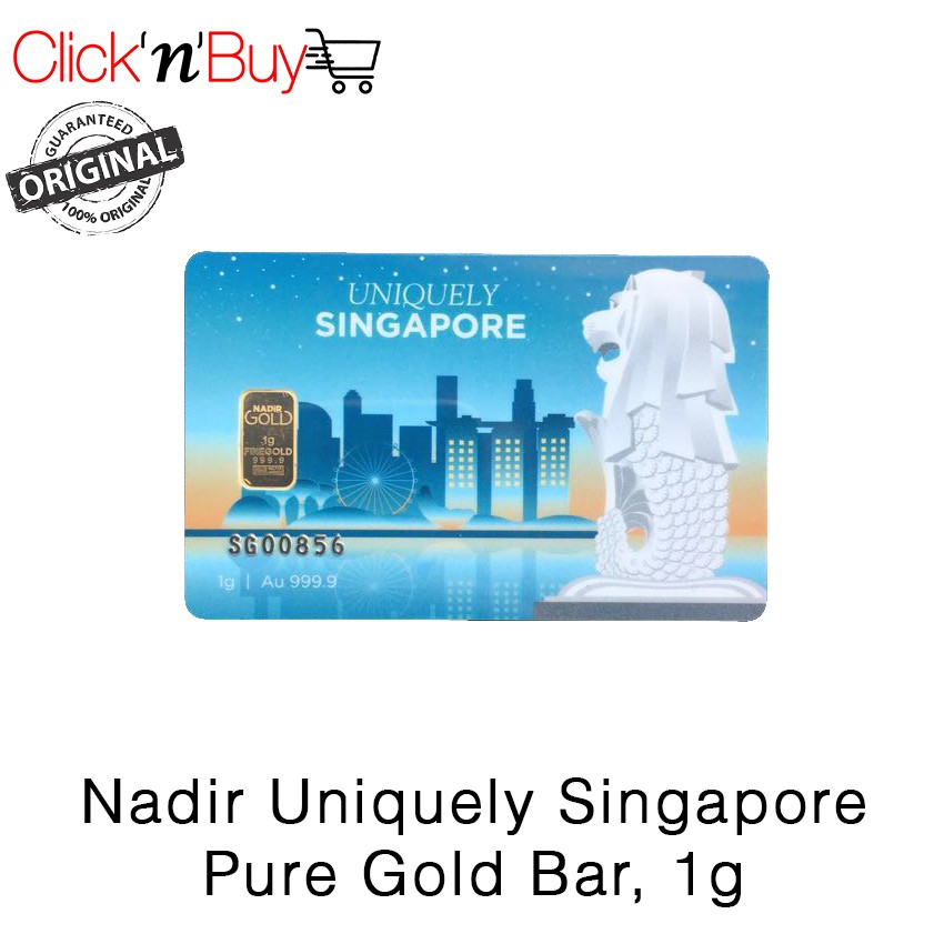 Nadir Uniquely Singapore Pure Gold Bar 1g Shopee Singapore