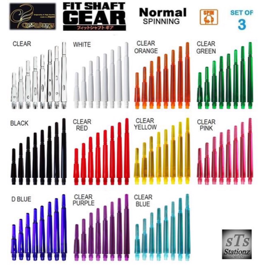 Fit Shaft Gear Plastic Dart Shafts • SGDARTS Shopee Singapore