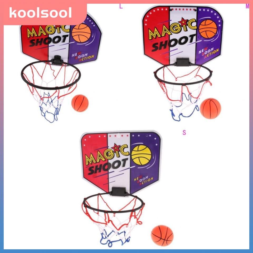 Indoor Mini Basketball Hoop Game for Kids Over The Door 17.5 x 13 Basketball Toy Gifts with 2 Balls 