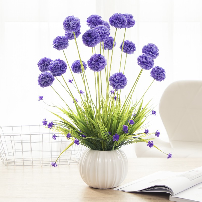 Susunan bunga ruang tamu bunga buatan simulasi pot bunga Susunan bunga ruang tamu bunga buatan simulasi pot bunga