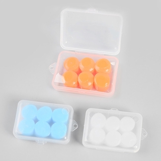 3 Pairs Waterproof Anti-noise Silicone Ear Plugs For Swimming Sleeping #7