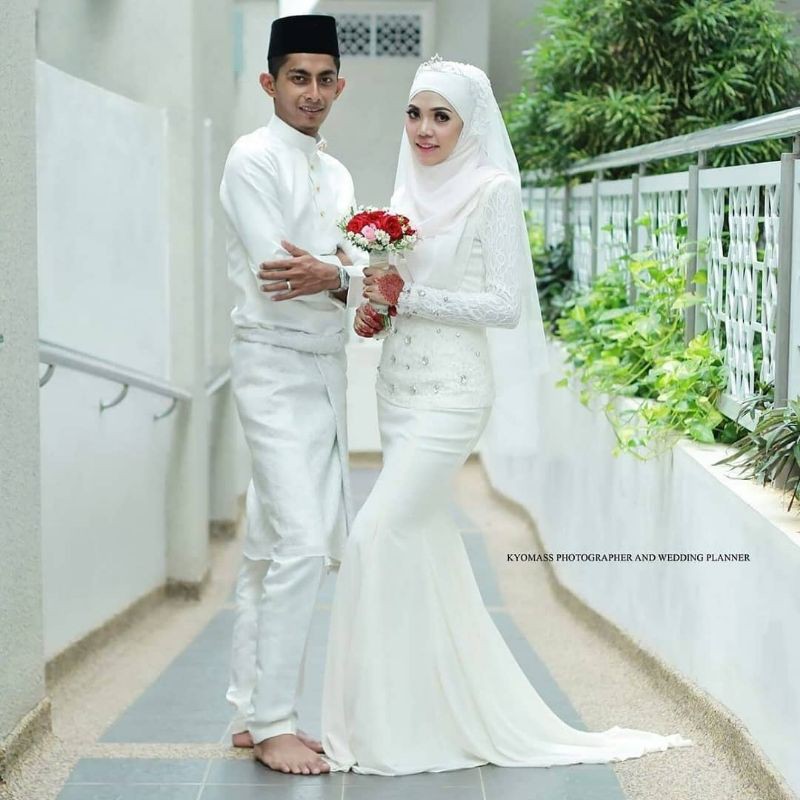 Sampin Songket Putih Silver For Marriage Hantaran Tunang Raya Clothes 2020 Shopee Singapore