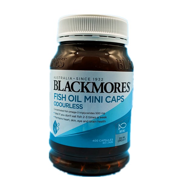 blackmores odourless fish oil 400 mini capsules