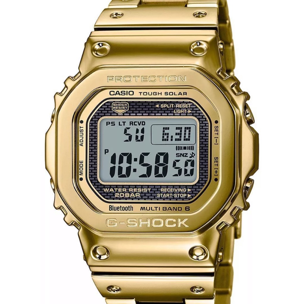 g shock b5000 gold