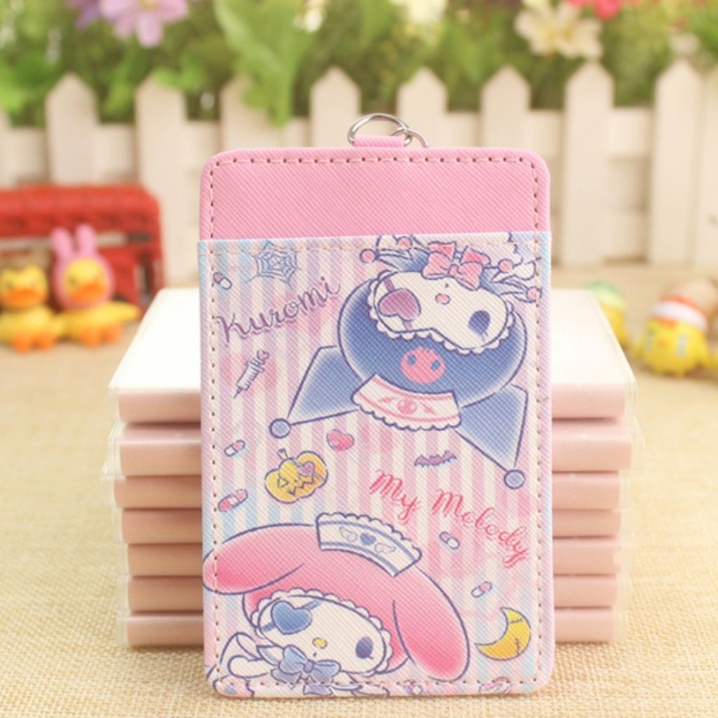 sanrio-my-melody-kuromi-ezlink-card-holder-with-keyring-shopee