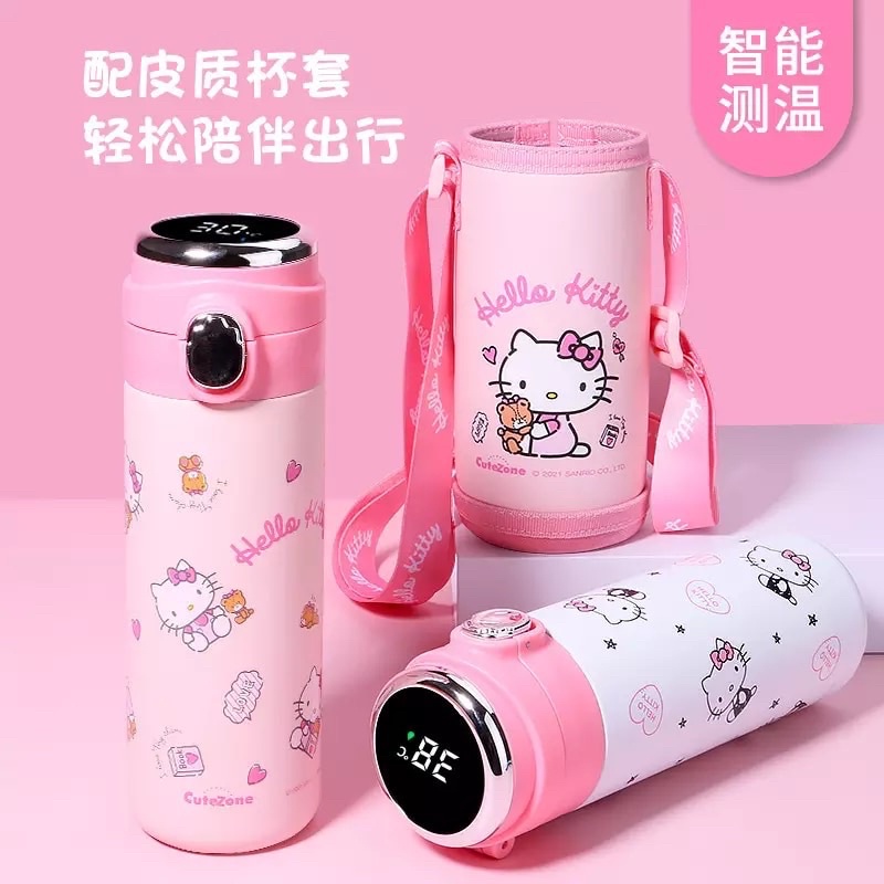 Sanrio Hello Kitty 420ml Digital Sensor Temperature Display SS316 6 ...