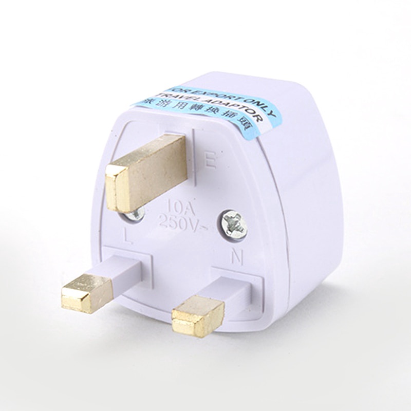 0250V 10A 1000W UK To EU Euro Portable Outdoors Travel Wall Adapter