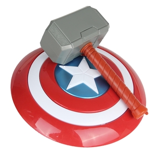 Marvel Avengers Endgame Captain America Shield Thor Hammer Action Figures Kids Toys Halloween Cosplay Prop