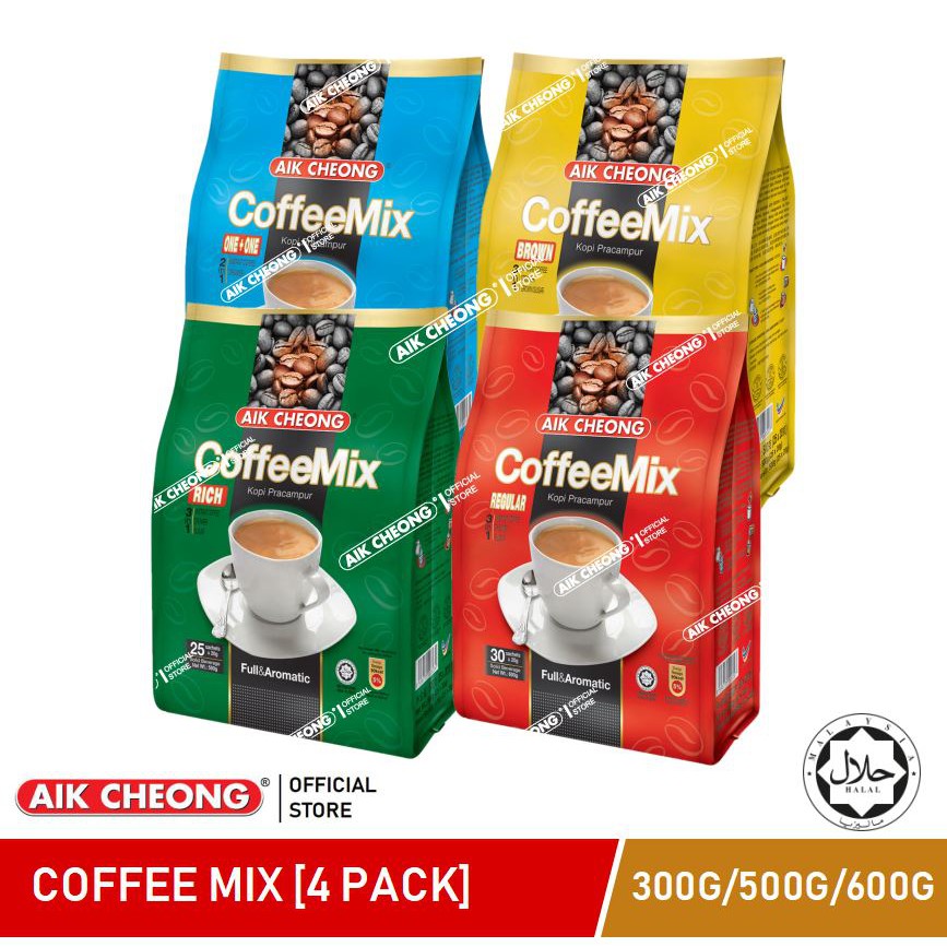 Shop Malaysia Aik Cheong Coffee Mix 600g Bundle 4 Packs Shopee Singapore