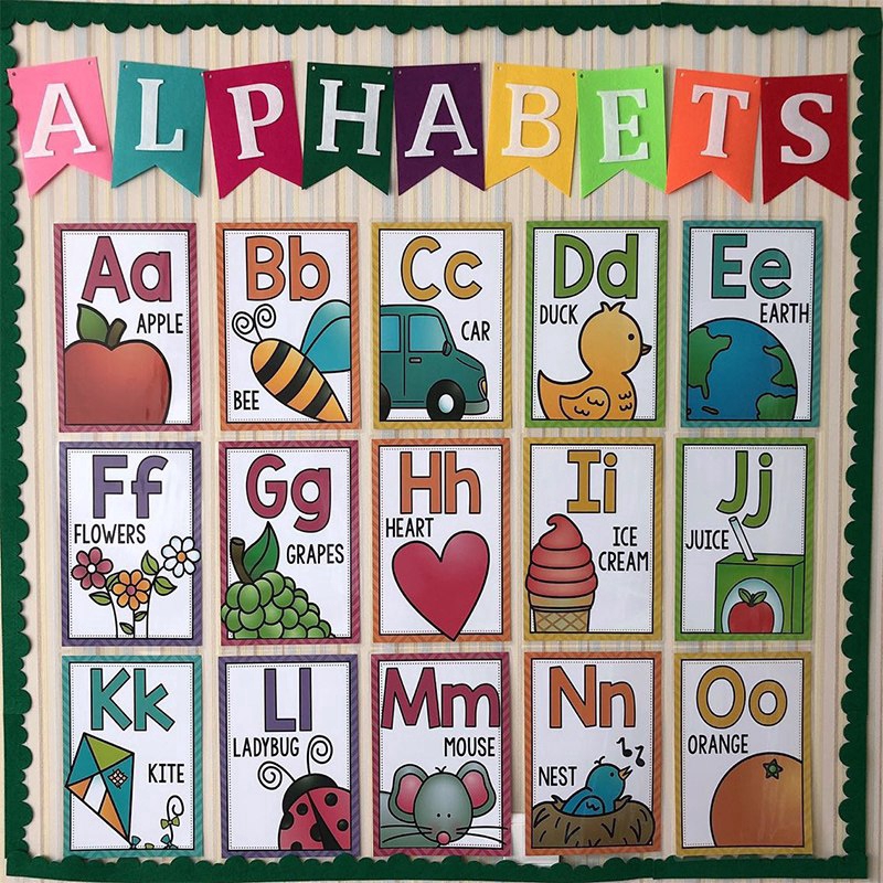 26-children-english-alphabet-letters-flash-card-classroom-decoration-a4
