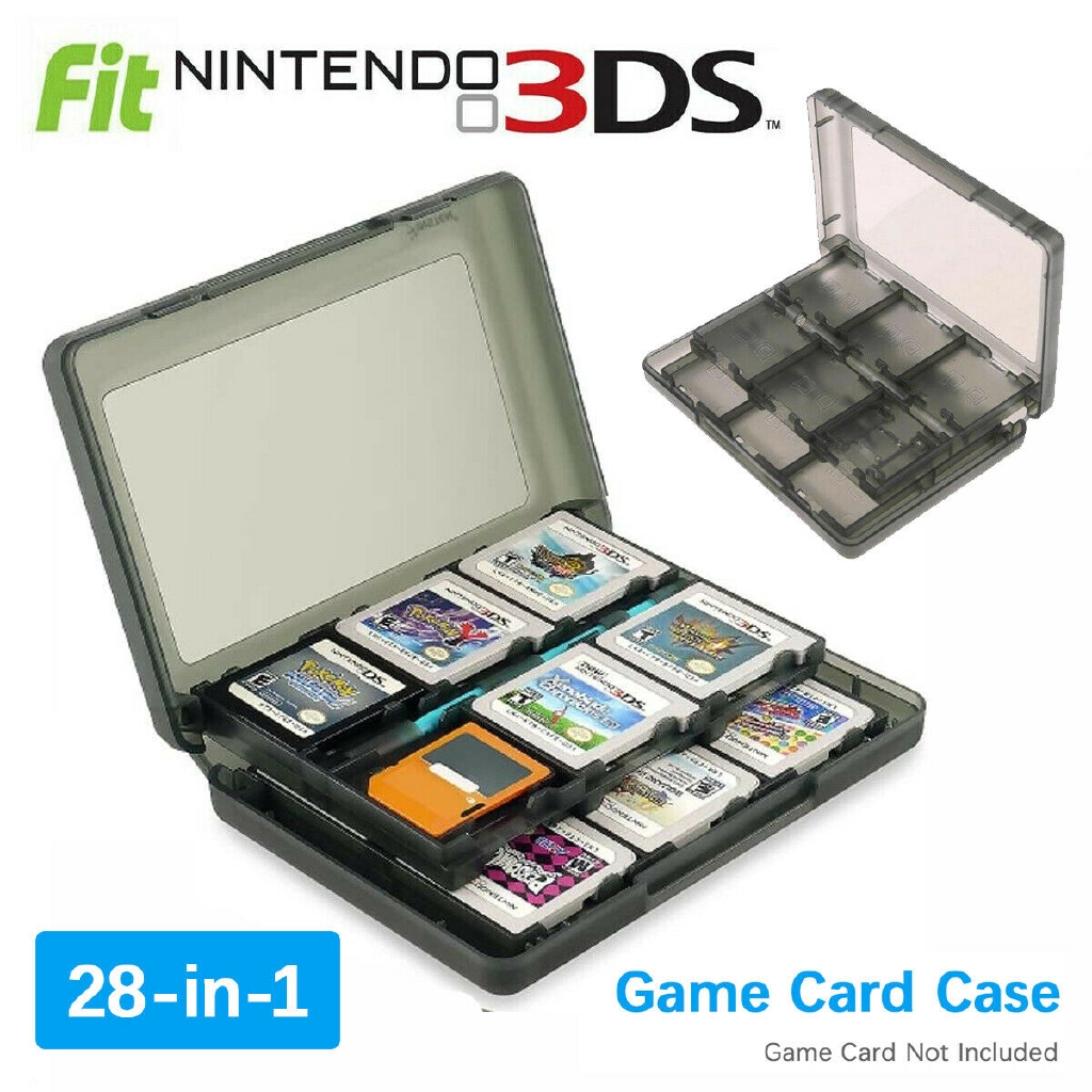 For Nintendo Ds 3ds Xl Ll Dsi 28 In 1 Game Card Case Holder Cartridge Box New Shopee Singapore