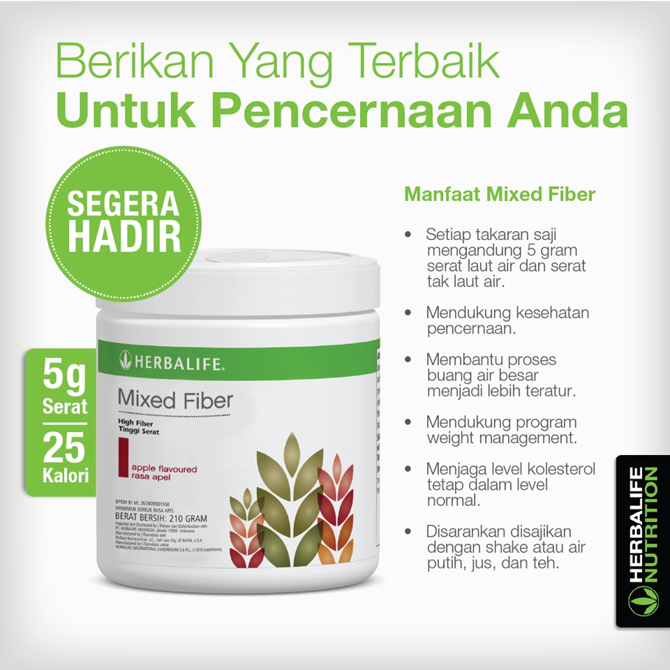 Mandy Herbalife Mixed Fibres With Inulin Powder Drink Singapore