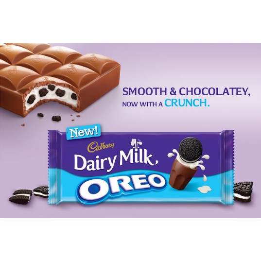 Shop Malaysia Cadbury Dairy Milk Chocolate Oreo 130g X 2 Packs Shopee Singapore