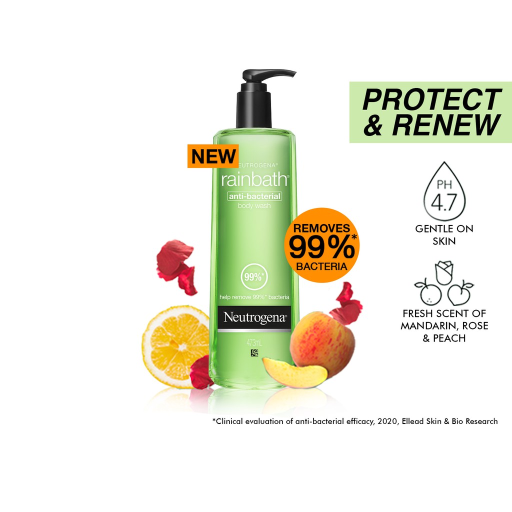 Neutrogena Rainbath AntiBacterial Body Wash 473ml Shopee Singapore