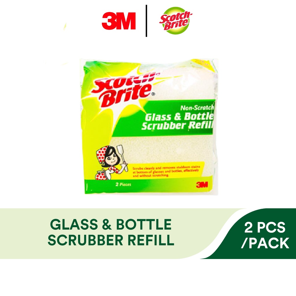 will green scotch brite scratch glass