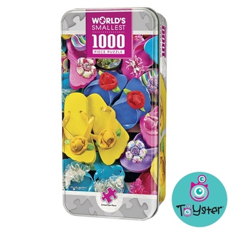 WORLD'S SMALLEST FLIPPITY FLOPS - FLIP FLOPS 1000 PIECE TIN BOX JIGSAW PUZZLE #0