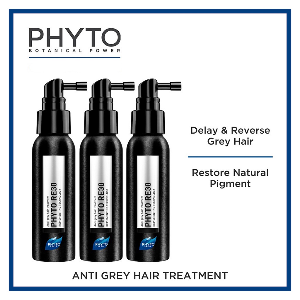 🇸🇬[SG INSTOCK] PHYTO RE30 Anti Aging White Grey Hair Treatment Advance  Repigment Technology Treat Prevent Future Gray | Shopee Singapore