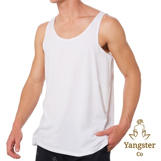 WHITE SINGLET / SINGLET PUTIH / TANKS / PREMIUM COTTON PLAIN WHITE ...