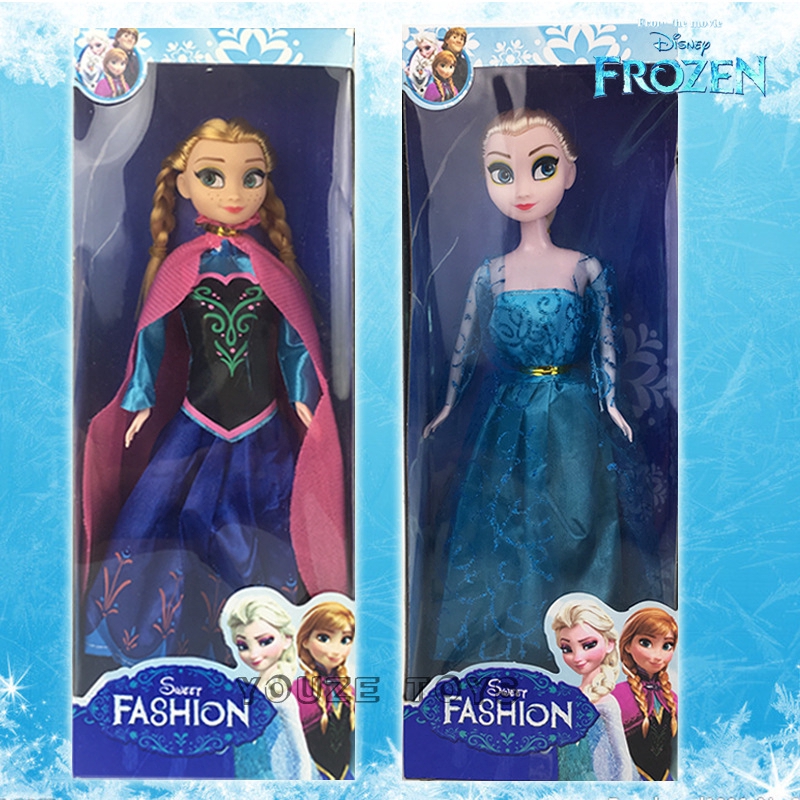 2PCS frozen Princess elsa doll New Playset Figures Birthday Gift Elsa&Anna