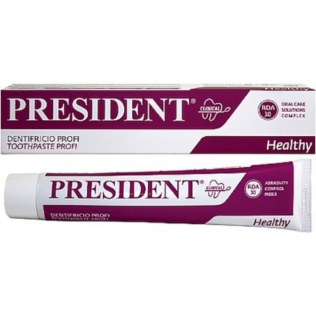 President Antibacterial with Chlorhexidine Toothpaste 75ml Shopee