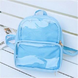 7 Colors Women Transparent ita bag Personalise Backpack Waterproof school bags