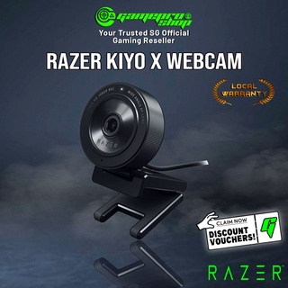 Razer Kiyo X- Full HD Streaming Webcam, 1080p/30fps or 730p 60FPS USB Broadcasting Camera RZ19-04170100-R3M1 (1Y)