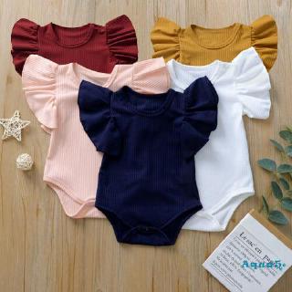 ✿ℛNewborn Infant Baby Girl Cotton Romper Sleeveless Jumpsuit Clothes Set Sunsuit