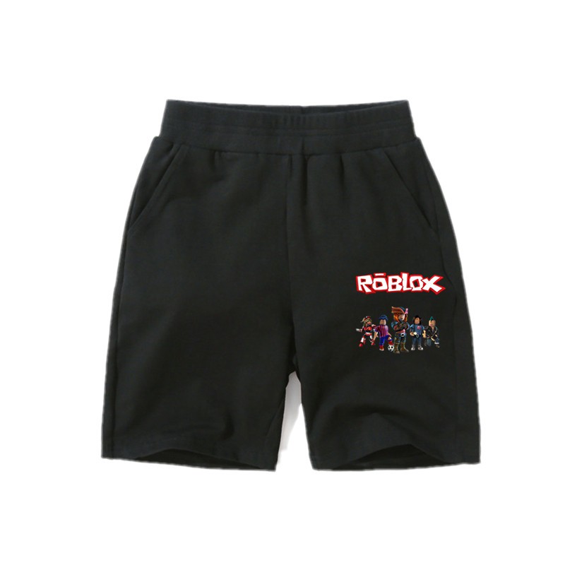 Boys Shorts Roblox Fashion Short Pant Kids Cotton Bottoms Child Trousers Shopee Singapore - roblox gym shorts