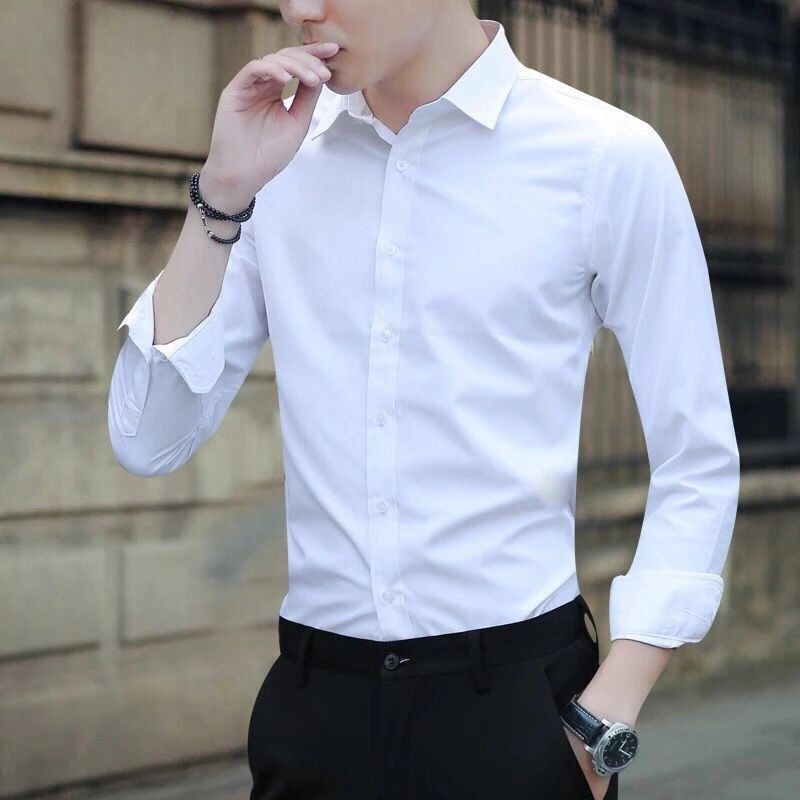 white dress shirt business casual