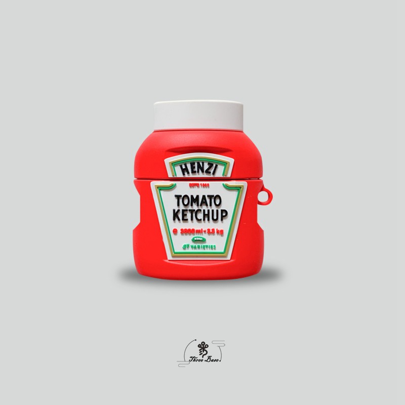 Heinz ketchup Mustard Airpods Case Silicone Cover For Apple Bluetooth