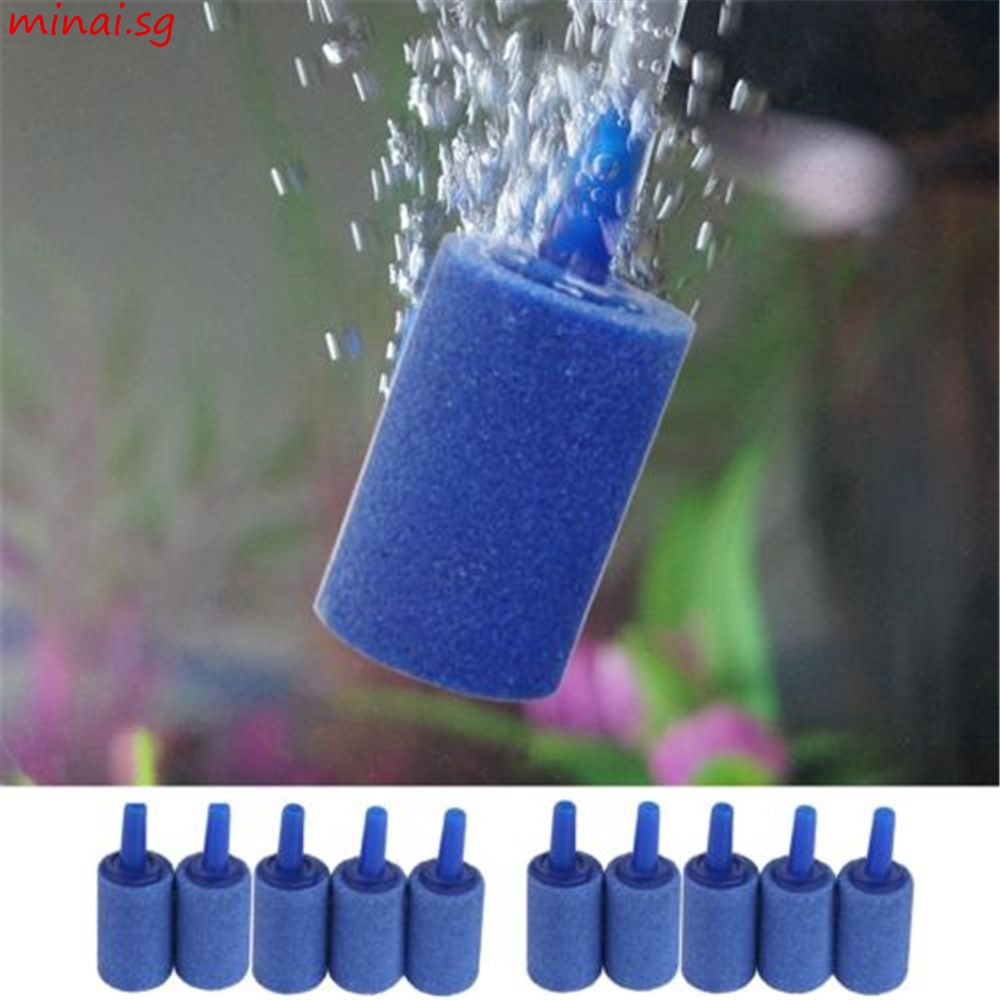 10Pcs/Set New 1" Aquarium Fish Tank Aerator Air Stone Diffuser Pump