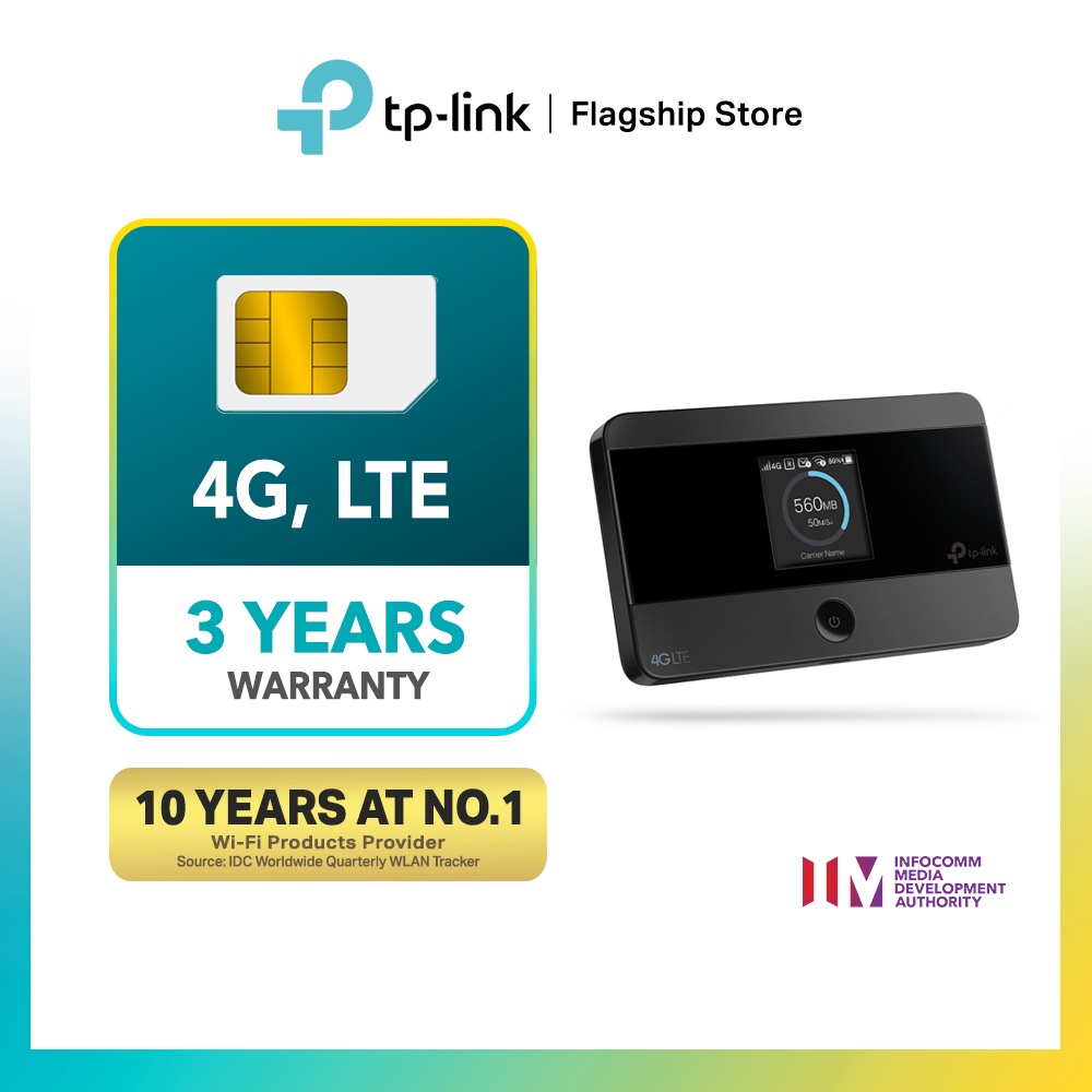 TPLINK M7350 150 Mbps 3G/4G LTE Mobile Travel WiFi Router/MiFi/Hotspot