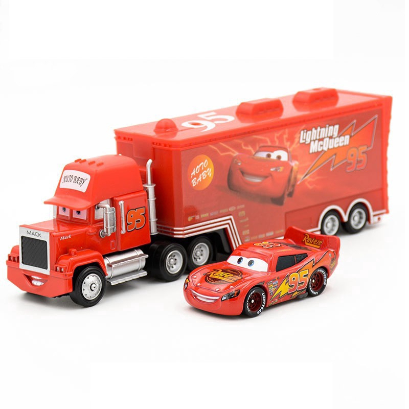 2Pcs/set Lightning McQueen Mack Truck 