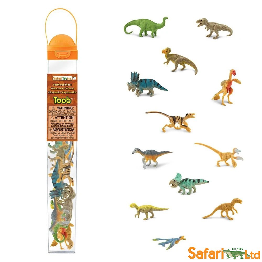 Safari Ltd Dinosaur Toob Toys (Ancient Fossils, Prehistoric Life, Sue ...