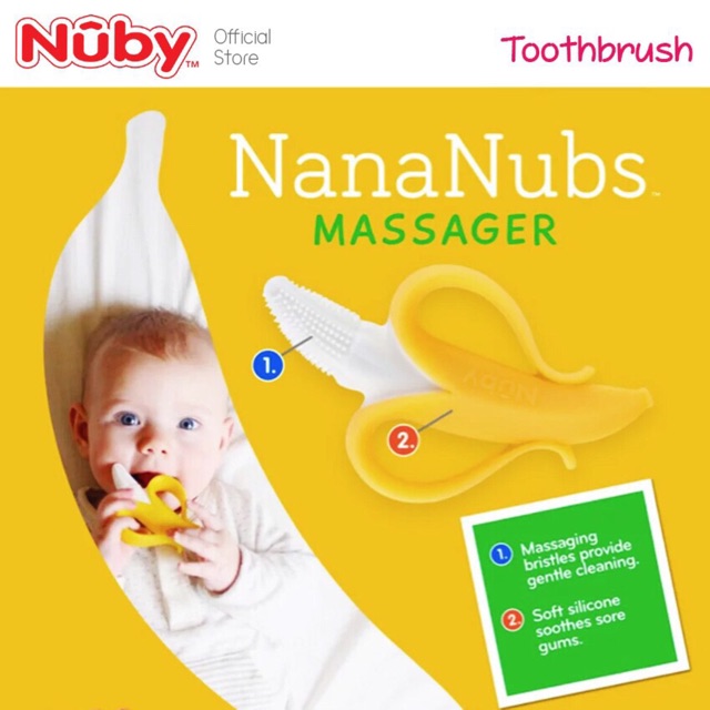 nuby nana nubs massaging toothbrush