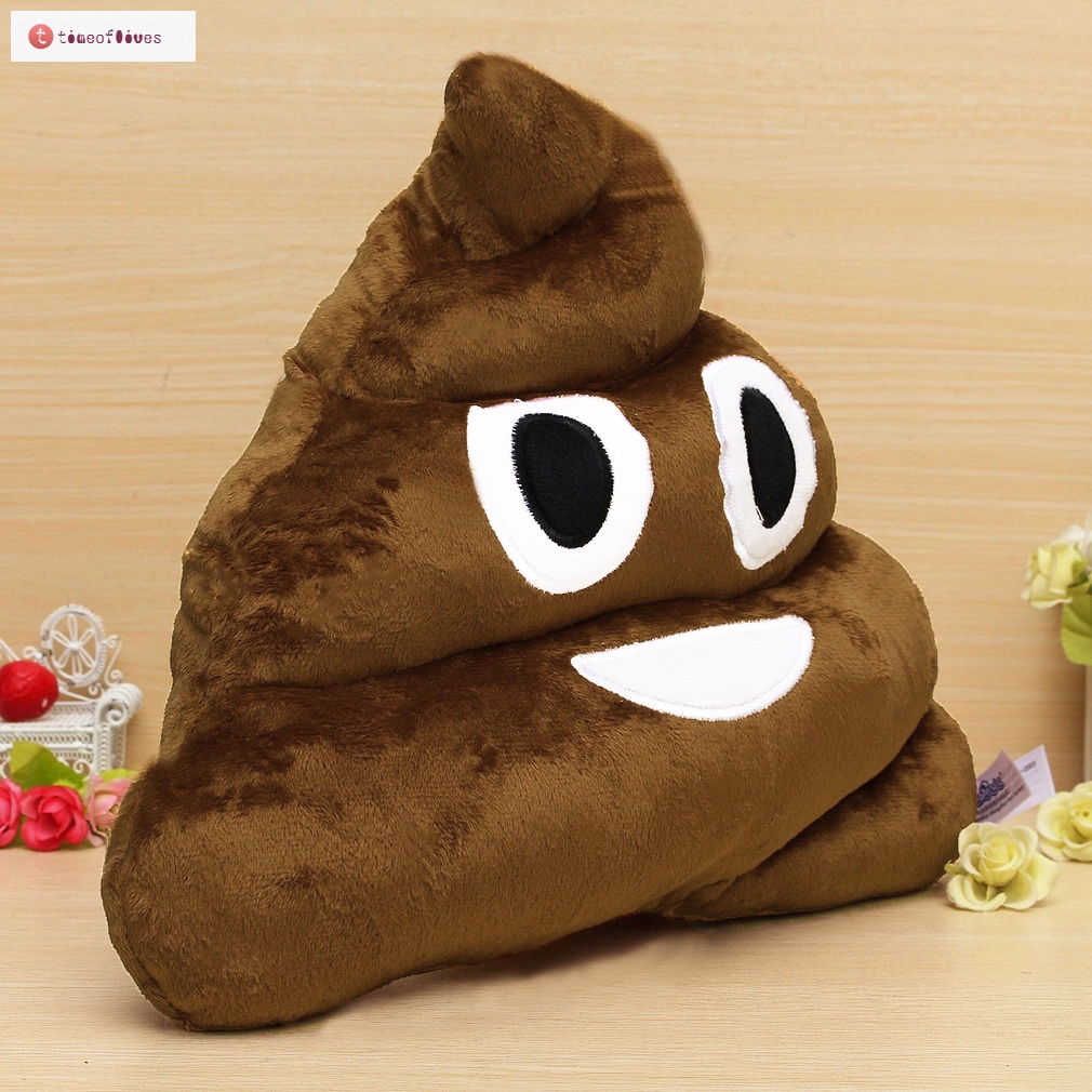 Tf Funny Design Cute Stuffed Soft Pillow Cushion Poo Shaped