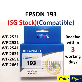 【SG】EPSON 193 Ink Cartridge Compatible for WF-2521 WF-2531 WF-2541 WF-2631 WF-2651 WF-2661