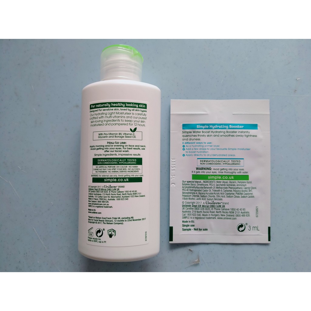 simple non comedogenic moisturiser