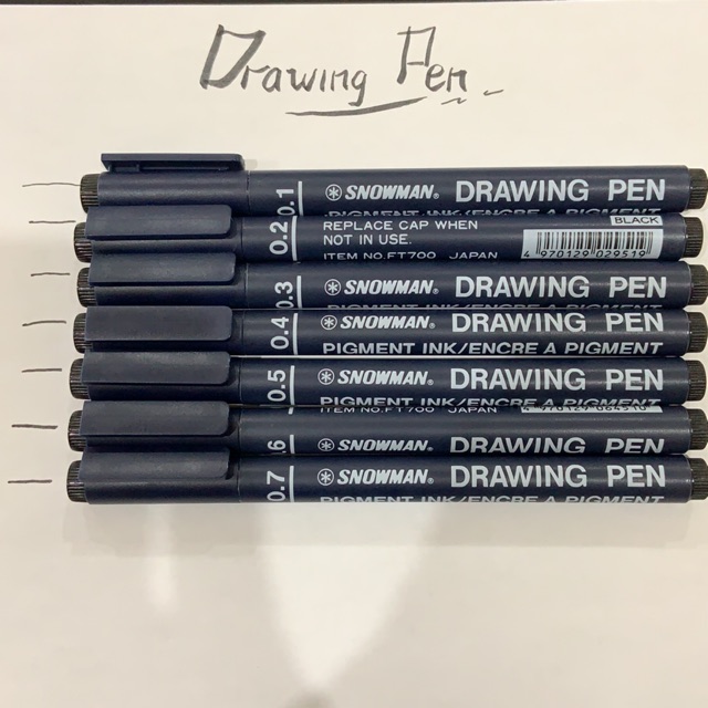 Snowman Drawing Pen Markers 0 05 0 8 Shopee Singapore