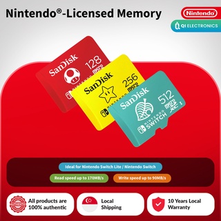 Sandisk Nintendo Memory Cards 128GB 256GB 512GB